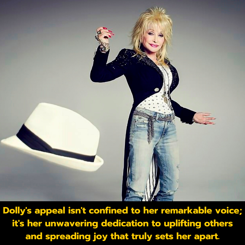 Dolly Parton’s appeal isn’t confined to her remarkable voice; it’s her unwavering dedication to uplifting others and spreading joy that truly sets her apart