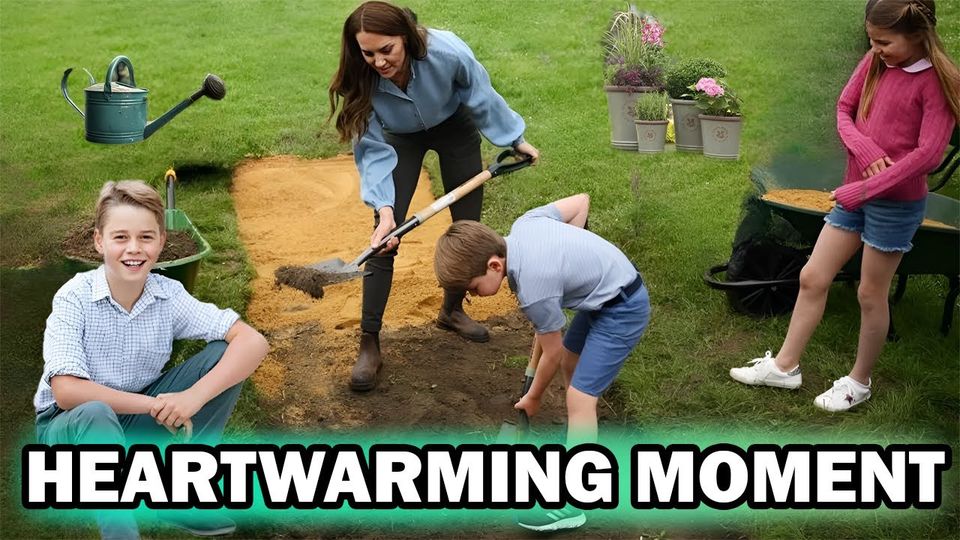 Princess Catherine is seen gardening with her children at Adelaide Cottage as she recovers actively