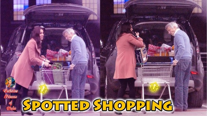 Catherine and Father Michael Spotted Shopping Together at a Local Norfolk Grocery Store