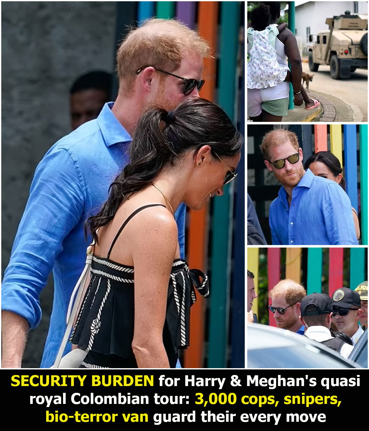 The criticism towards Harry & Meghan’s Colombian getaway intensifies