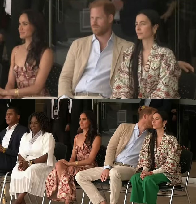 Prince Harry Appears Uncharacteristically Relaxed in Colombia, Rests Arm on Woman’s Chair