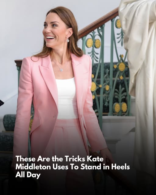 Kate Middleton uses two tricks to be able to wear heels comfortably for an hour at a time.