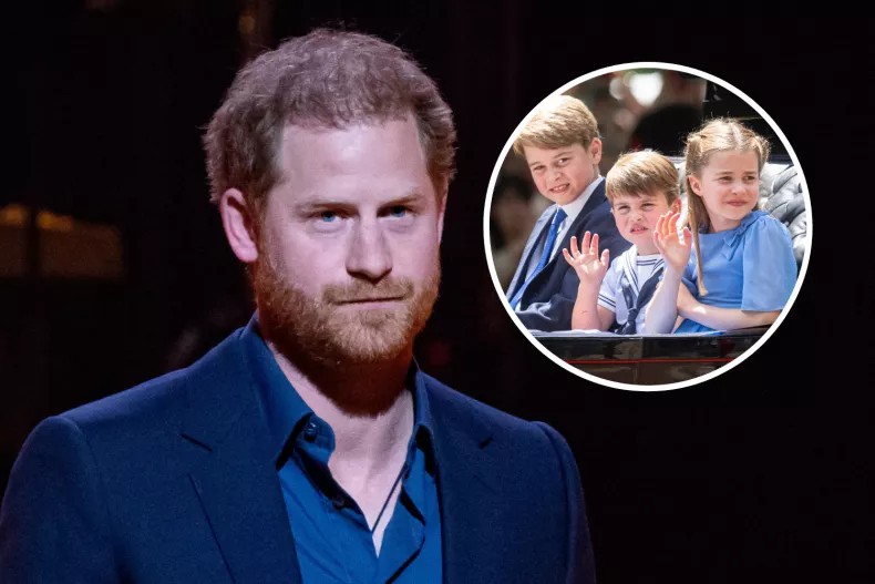 Prince Harry expresses concern that Prince George, Princess Charlotte, or Prince Louis may face similar struggles to his own