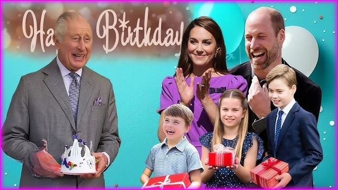 Catherine and William seen with children at King Charles’s 76th birthday party